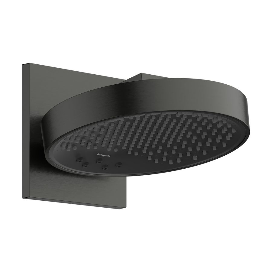 Hoofddouche 250 met douchearm 3 straalsoorten EcoSmart wand Brushed Black Chrome Rainfinity