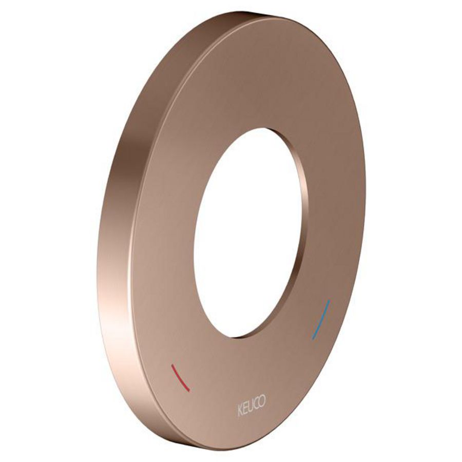 Wandrozet voor 1-h-mengkraan/rond 105mm diameter rood goud