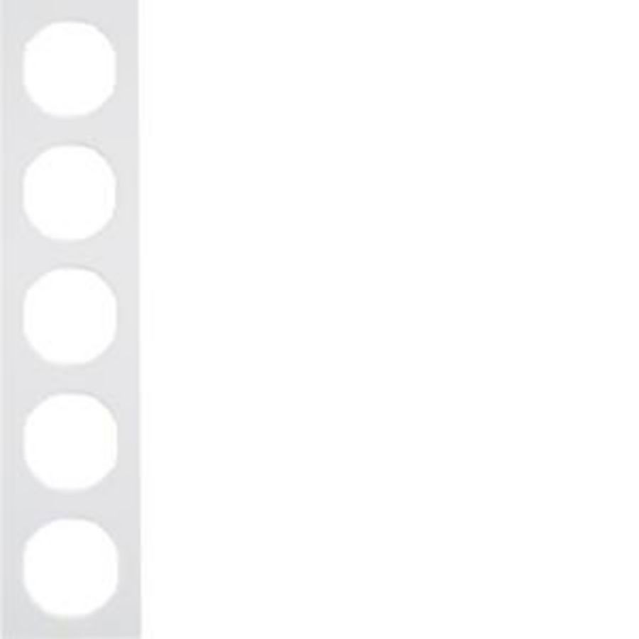 Afdekraam 5-v berker R.3 polar wit glans