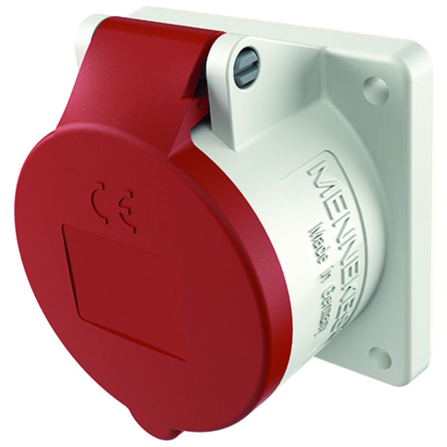 Inbouwwandcontactdoos 16A 3-polig  9H 400V IP44