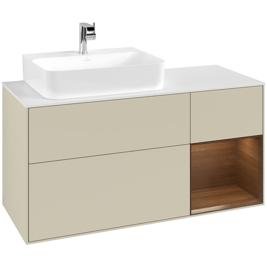 Wastafelonderkast Finion 1200x603x501mm S.Grey Matt Lacquer F151GNHJ