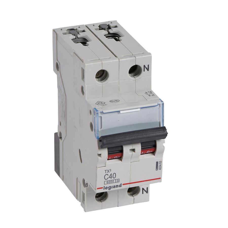 Installatieautomaat MCB TX3 1-polig + Nul C-karakteristiek 40A 6000A