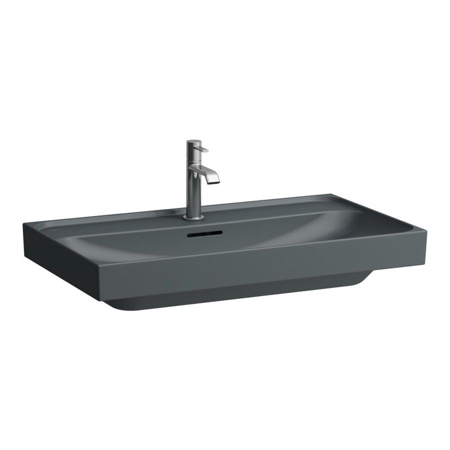 Wastafel onderzijde geslepen 880x210x540mm graphite matt