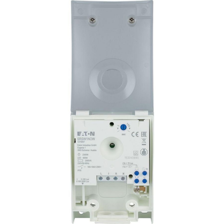 Schemerschakelaar voor opbouwmontage, 2-2000 lux, 16A, 230VAC, 85mm Eaton