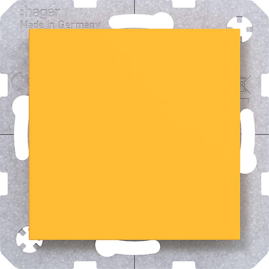 Blindplaat met centraalplaat A.x/C.x saffron mat