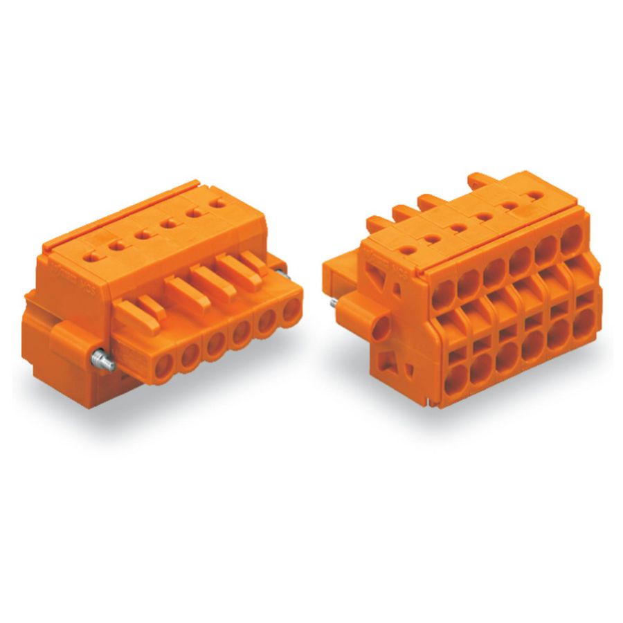 2-draads FE steker 2,5 mm² oranje 231-2302/107-000 VVE=100