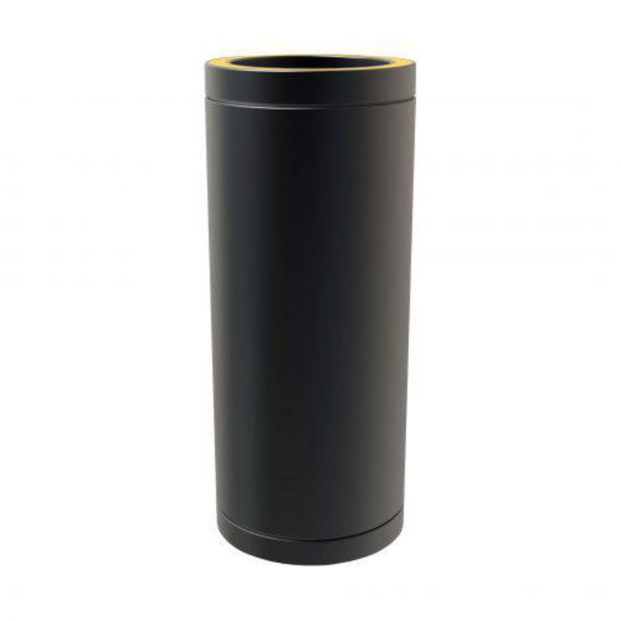 DW Ø125mm Pijp 500mm zwart