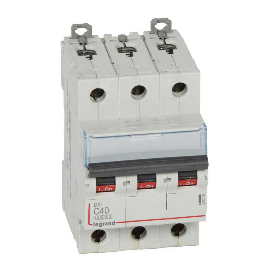 Installatieautomaat MCB DX³ 3-polig C-karakteristiek 40A 10000A