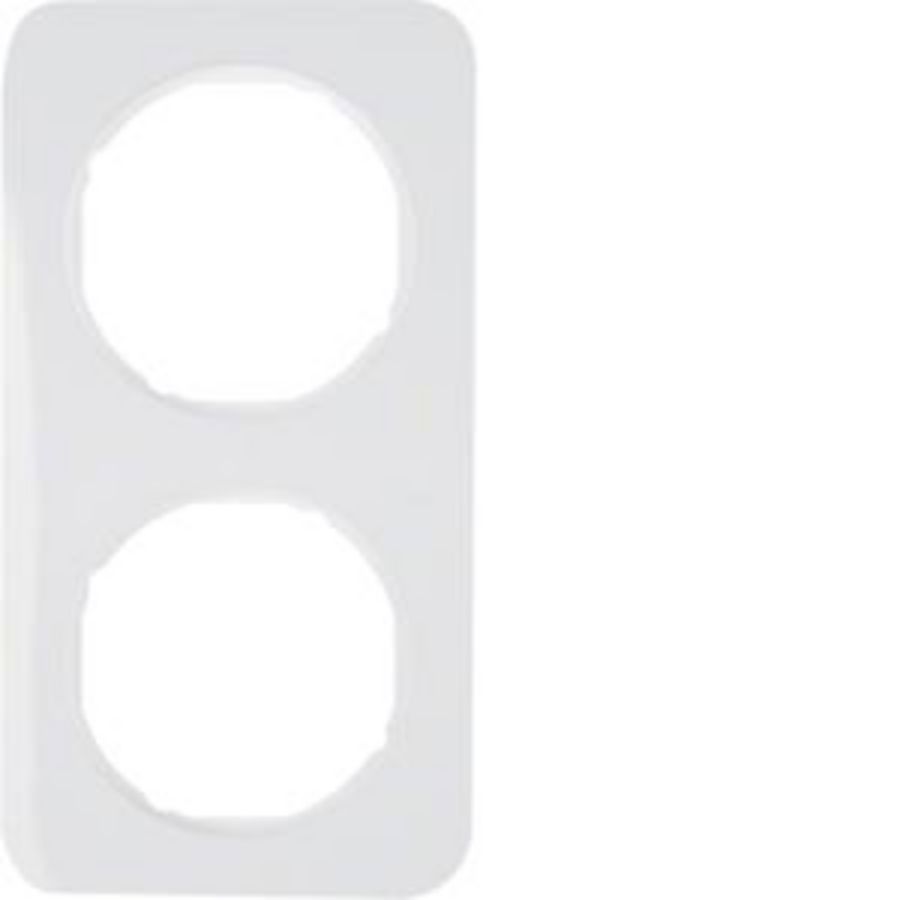 Afdekraam 2-v berker R.1 polar wit glans