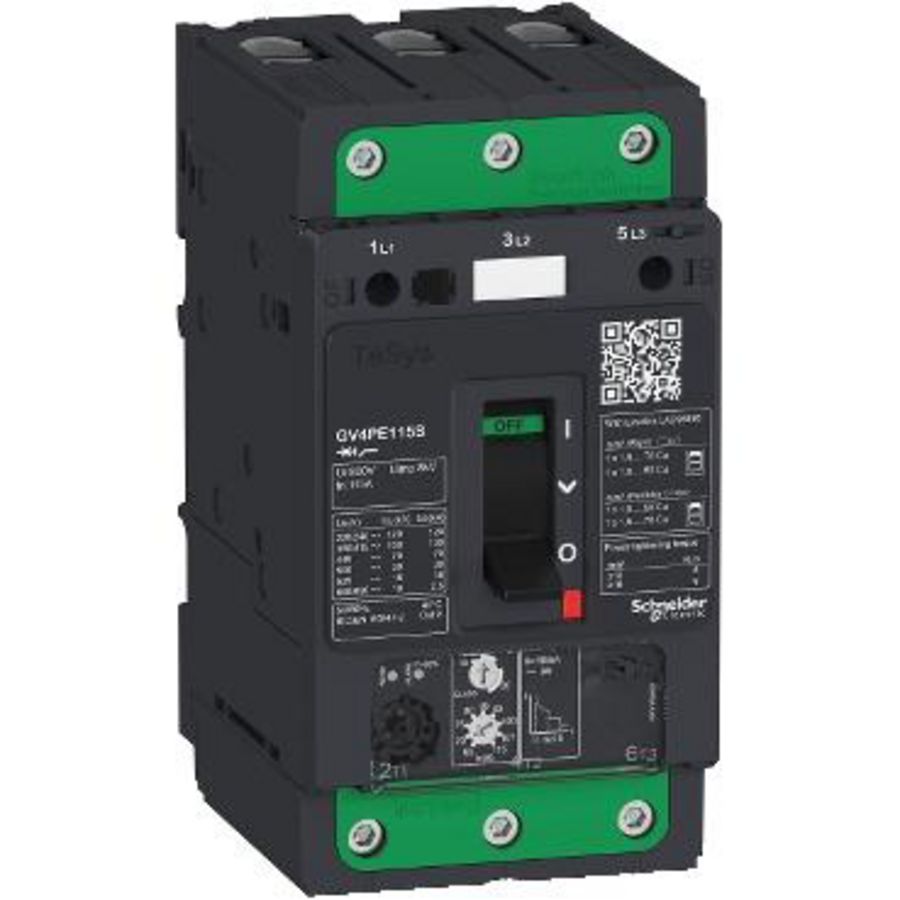Vermogensschakelaar Thermisch/Magnetisch 115A 3P E TeSys GV4