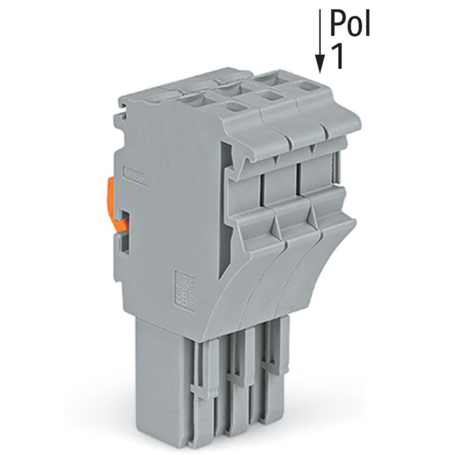 1-draads FE steker 4 mm² grijs 2022-103/999-953 VVE=100