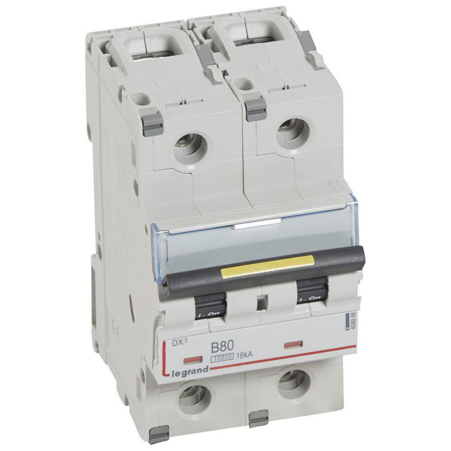 Installatieautomaat 2-polig B-karakteristiek 80A 10000A/16kA DX³ DIN