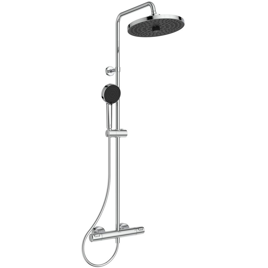 Douchesysteem thermostatisch chroom CERATHERM T25+ Eco Ø260mm 8l/min. hoh 150mm incl. s-koppelingen