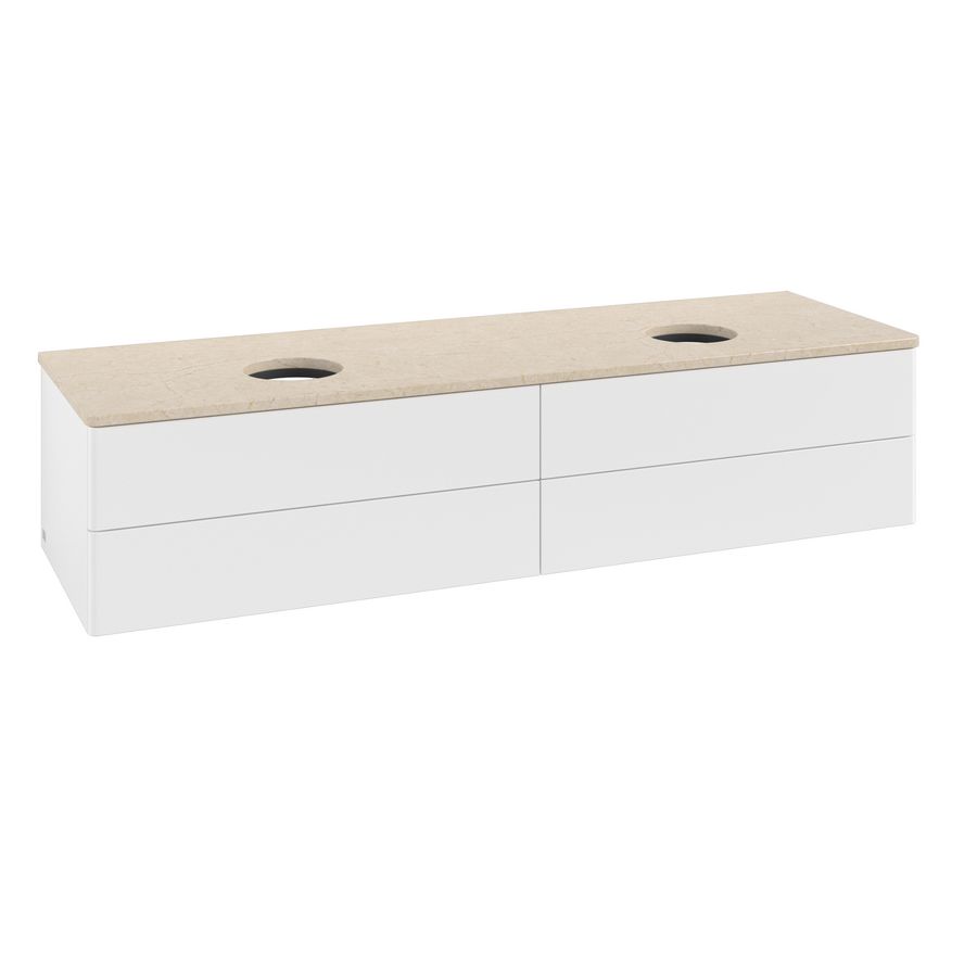 Wastafelonderkast Antao 1600x360x500mm White Matt Lacquer K28013MT
