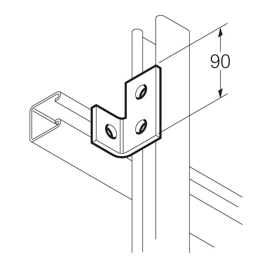 L-bevestigingsbeugel links Thvz
