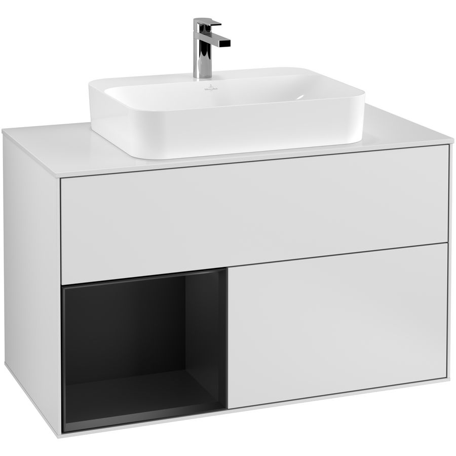 Wastafelonderkast Finion 1000x603x501mm White Matt Lacquer G361PDMT