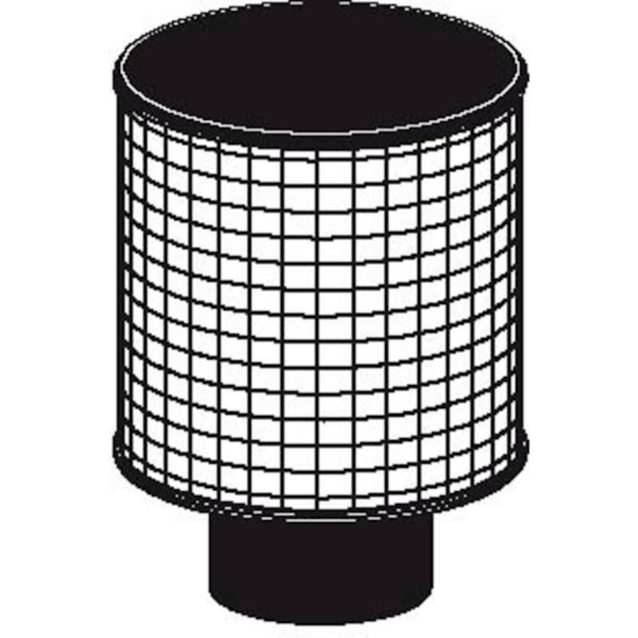 Luchtfilter luchttoevoer 80mm zwart kst