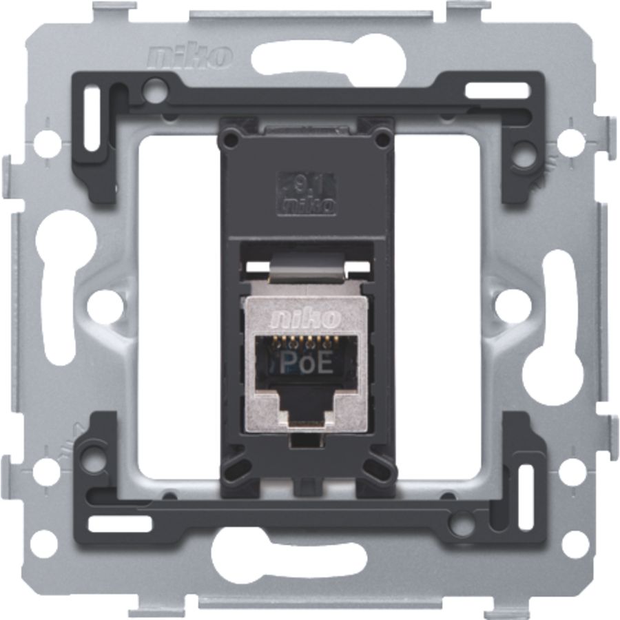 Mechanisme 1RJ45-aansl. STP Cat. 6 PoE++ vlak