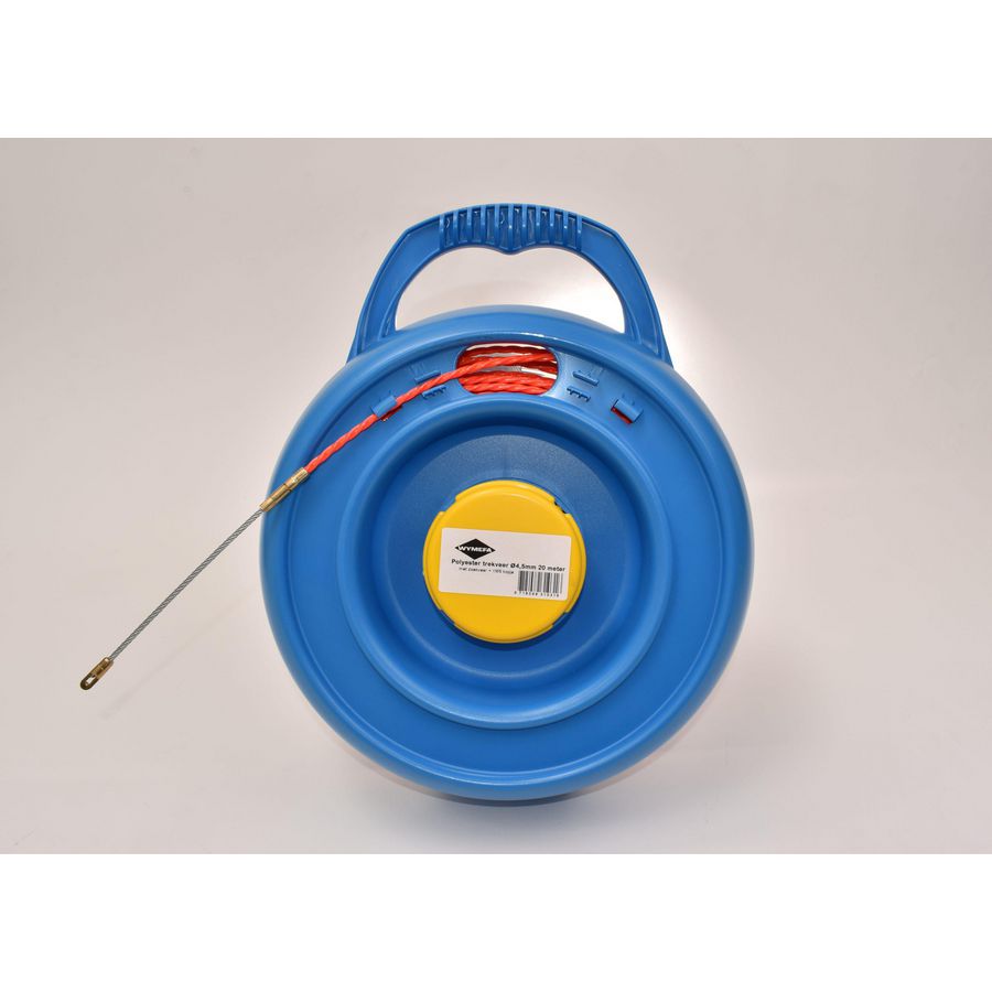 Trekveersysteem polyester 20mtr. ø4,5mm 1x M5-kopje oprolbox VVE=4