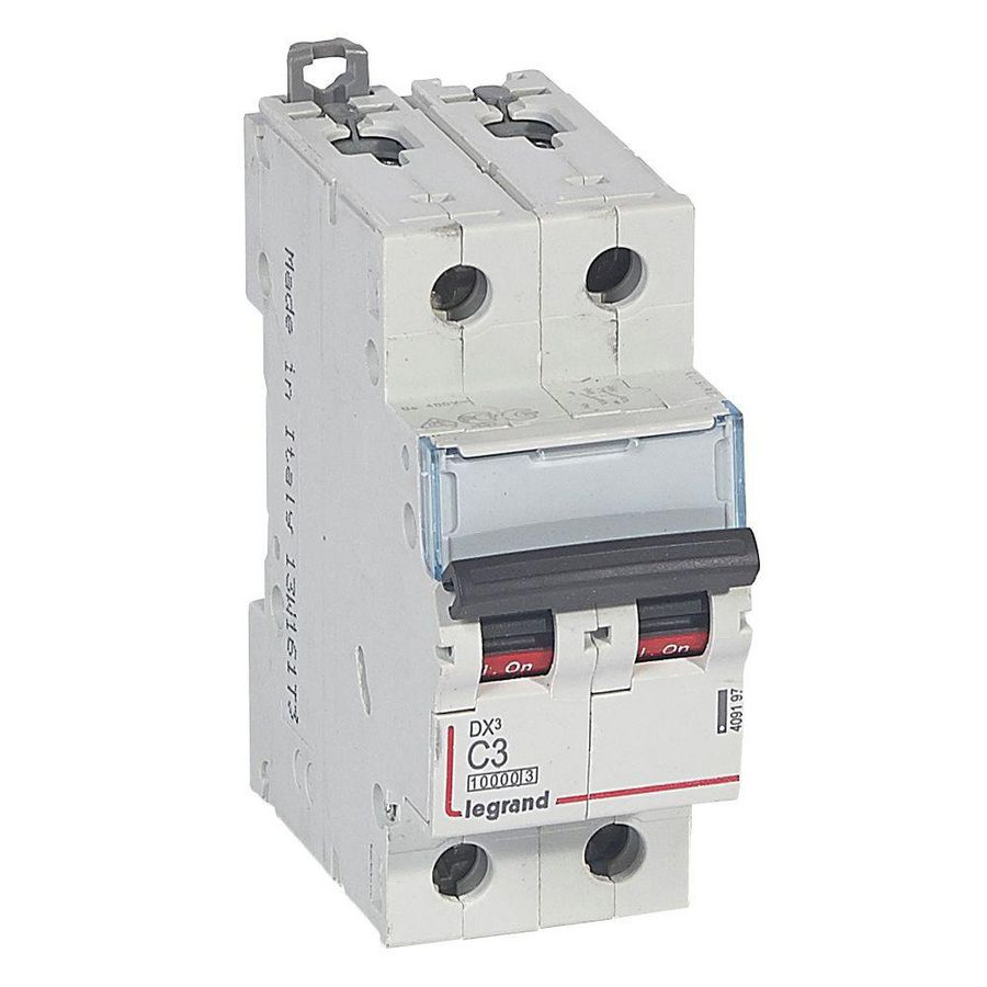 Installatieautomaat MCB DX³ 2-polig C-karakteristiek 3A 10000A