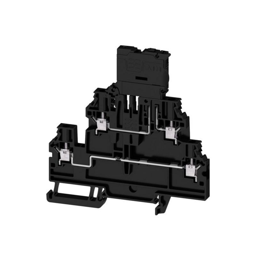 Zekeringsklem zwart 4mm² 6.3A 250V 2893990000 VVE=50