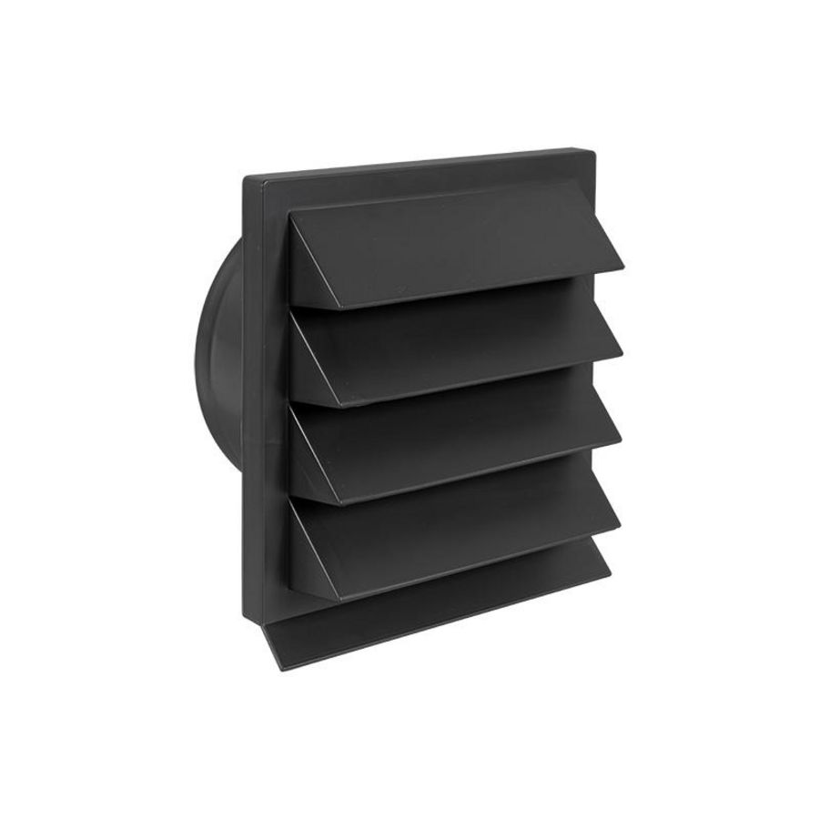 Kunststof buitenrooster Eco+ Ø125mm antraciet