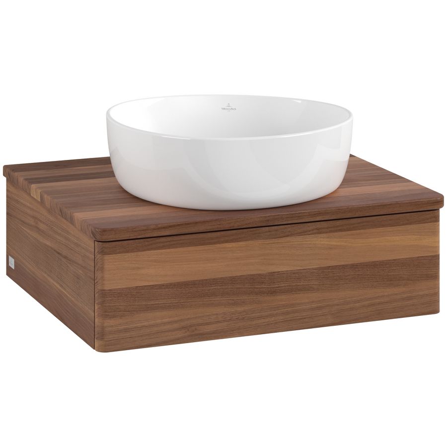 Wastafelonderkast Antao 600x190x500mm Warm Walnut K07012HM