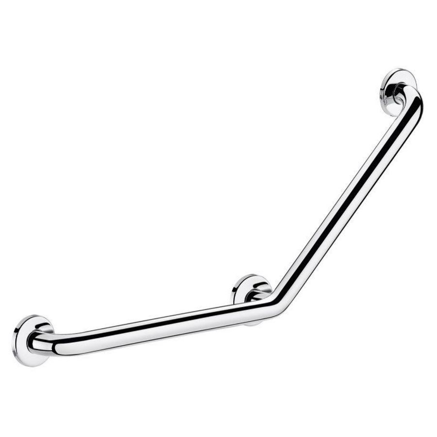 Wandbeugel 45° 400x400mm Ø32mm 3 bev. RVS glans gepol.