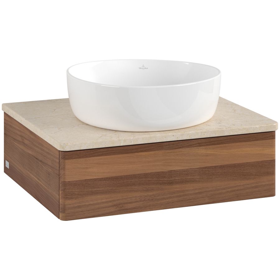 Wastafelonderkast Antao 600x190x500mm Warm Walnut K07013HM