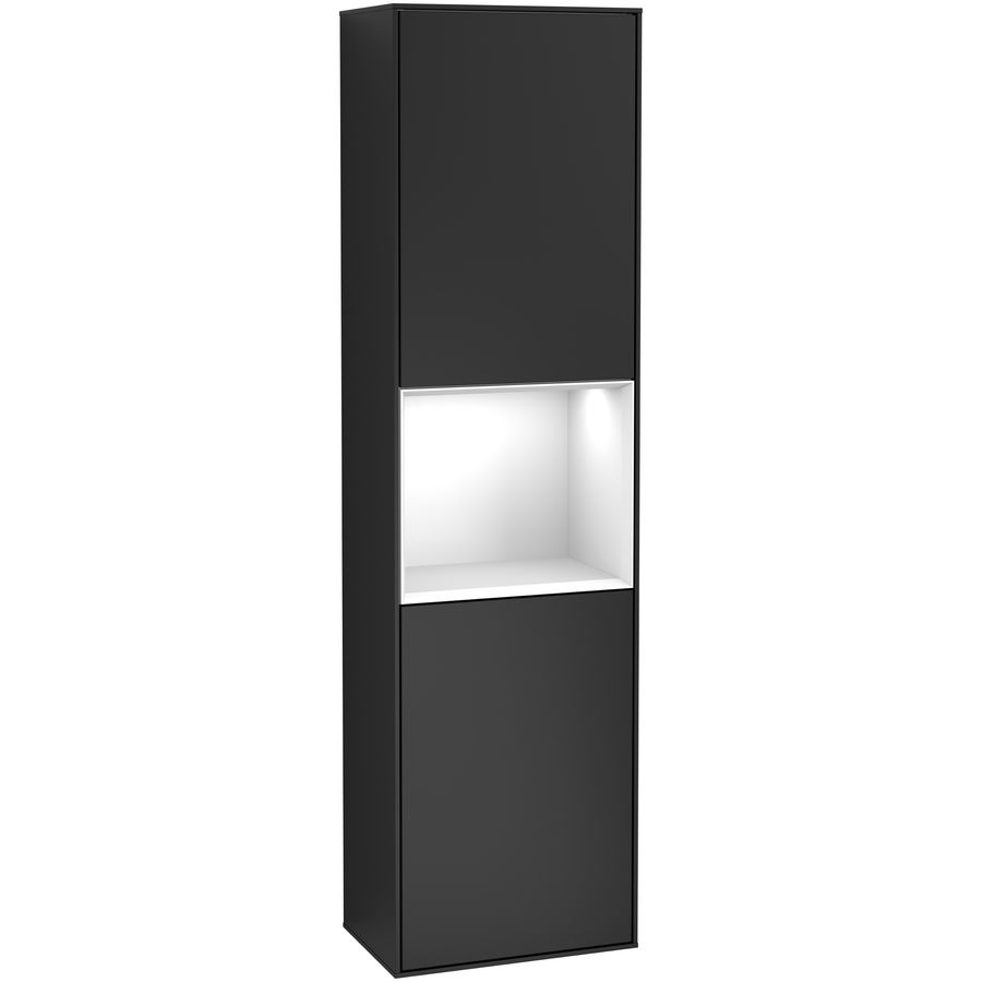 Hoge kast Finion 418x1516x270mm Black Matt Lacquer G470GFPD