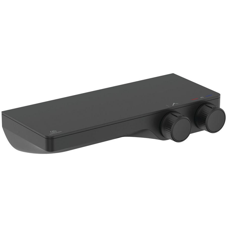Douchethermo. h.o.h. 15cm silk black Ceratherm S200