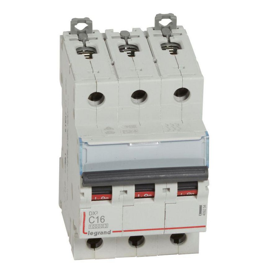 Installatieautomaat MCB DX³ 3-polig C-karakteristiek 16A 10000A