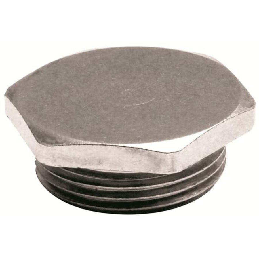 Plug Hexagonaal mess. 1/4NPT metaalkeur VVE=10