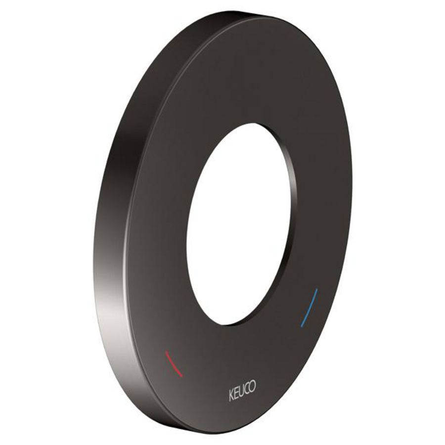 Wandrozet voor 1-hendelm. kraan/rond 105mm diameter titaanz
