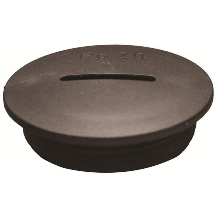 Plug Round Polyamide 6+25 glasvezel M12 Zwarte RAL9005