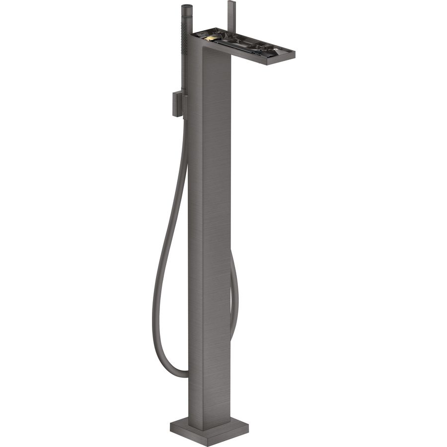 AXOR MyEdition afbouwdeel 1-hendel badmengkraan vloergemonteerd z. plaat Brushed Black chroom
