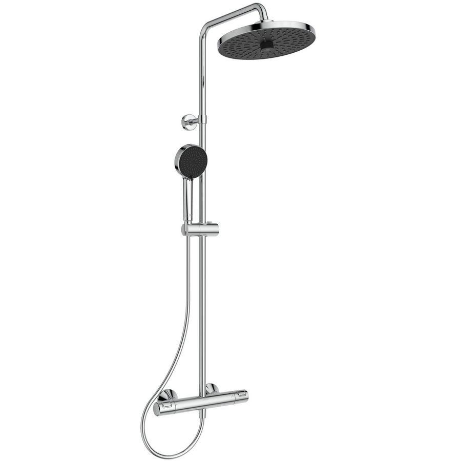 Douchesysteem thermostatisch chroom CERATHERM T25+ Ø260mm 12l/min. hoh 150mm incl. s-koppelingen