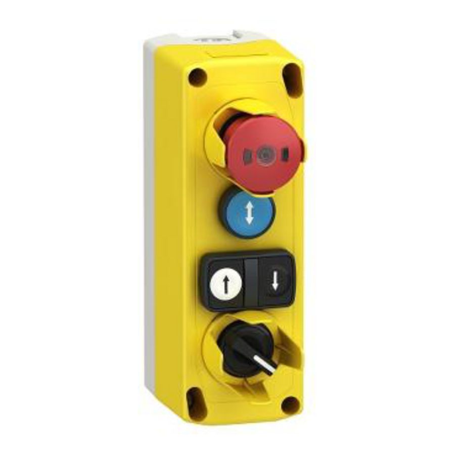 Top of car box XALF lift inspection 1Flush pushbutton spring