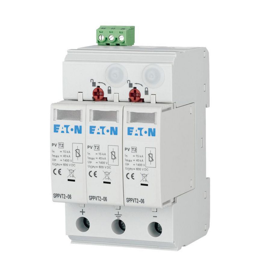 SPPVT2-06-2+PE-AX / PV T2-afleider 600VDC Eaton