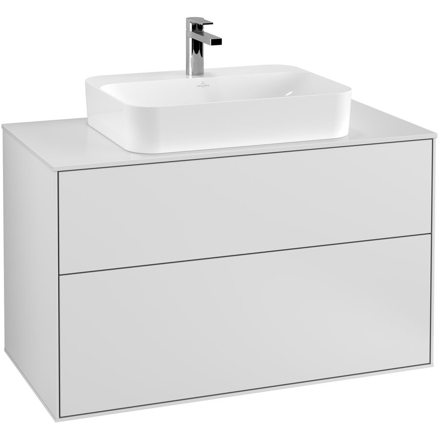 Wastafelonderkast Finion 1000x603x501mm White Matt Lacquer F35100MT