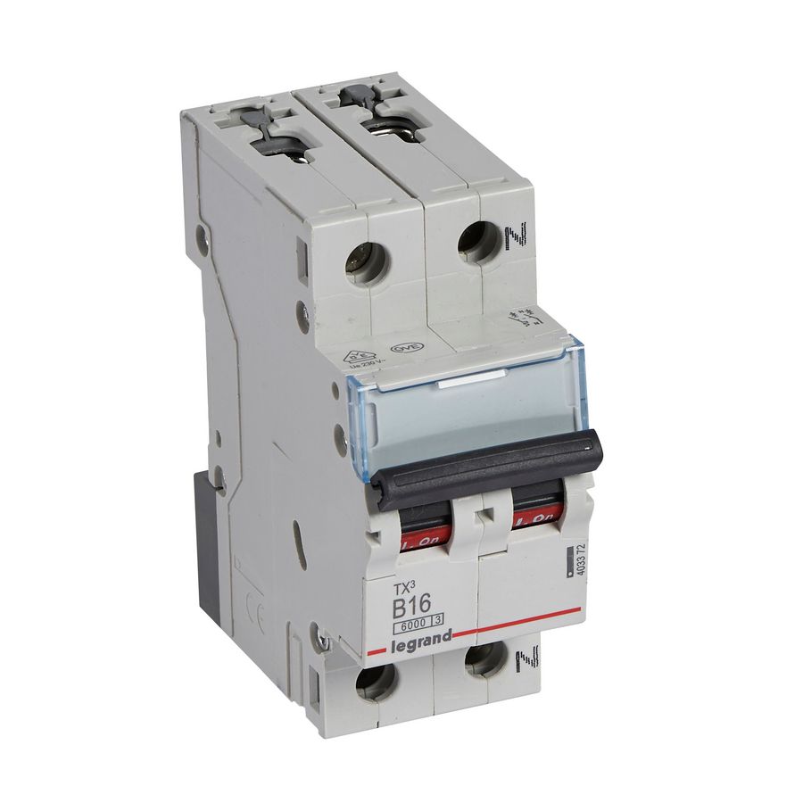 Installatieautomaat MCB TX3 1-polig + Nul B-karakteristiek 16A 6000A VVE=5