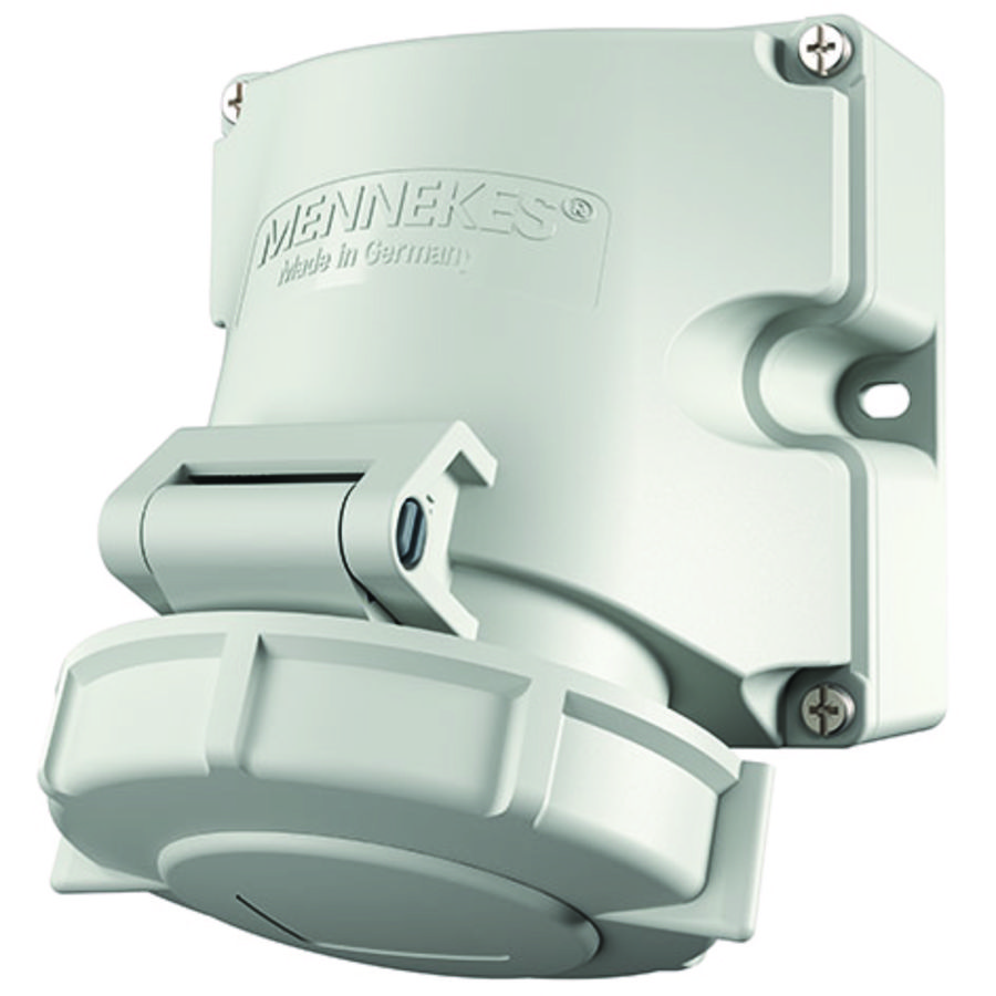 Wandcontactdoos 16A 3-polig  3H 50-250V IP67 DC