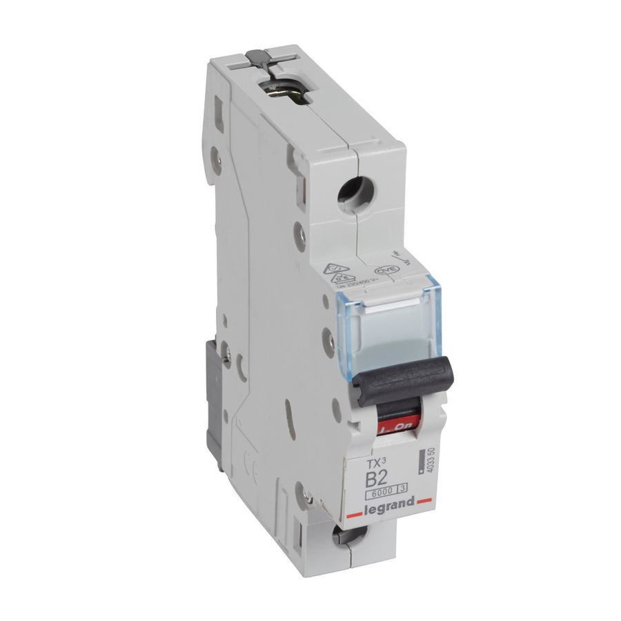 Installatieautomaat MCB TX3 1-polig B-karakteristiek 2A 6000A