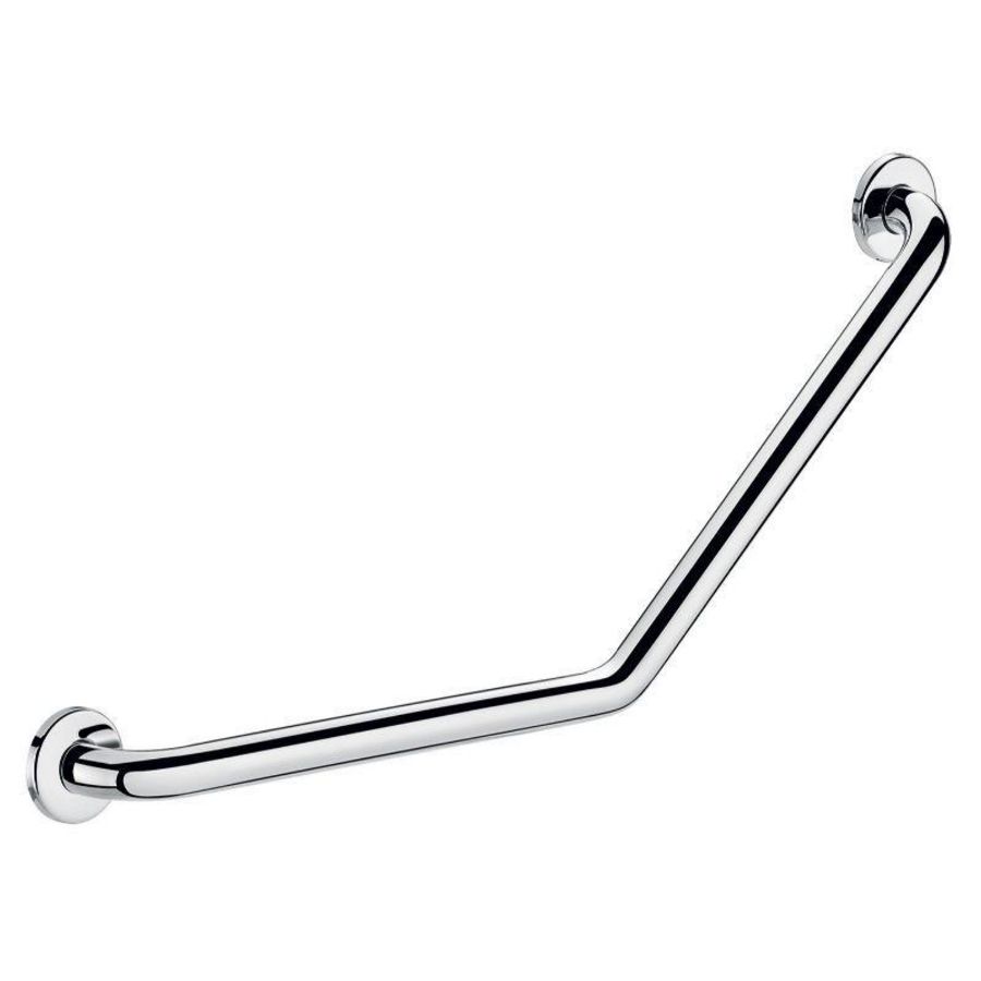 Wandbeugel 45° 400x400mm Ø32mm 2 bev. RVS glans gepol.