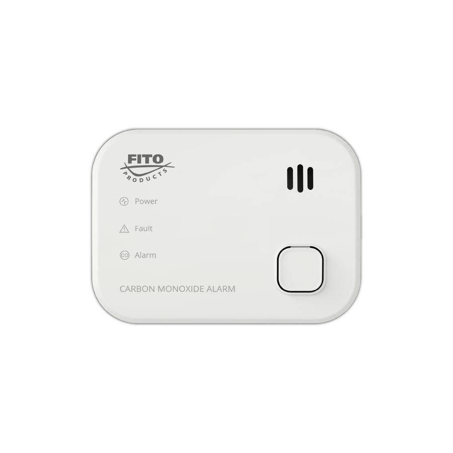 CO-melder 3V FITO 10 jaar incl. 2 st. vervangbare AA batt.