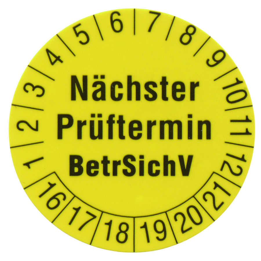Testlabels Ø30mm, 250 stuks, geel