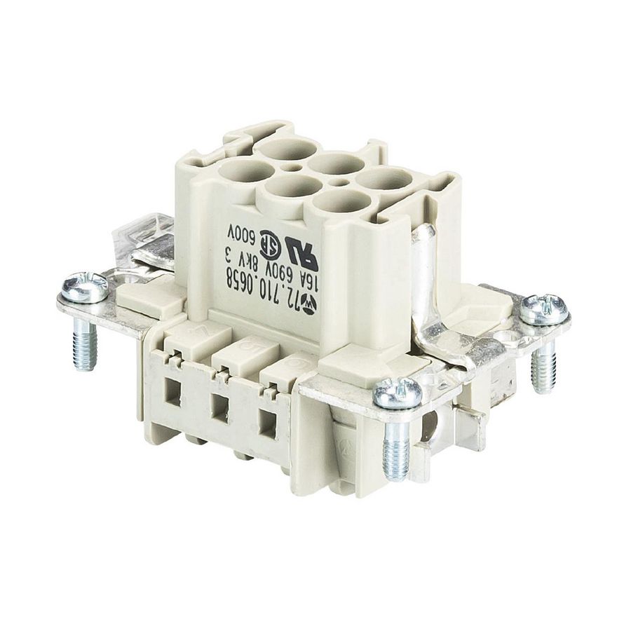 Contactblok insert Male BAS STC 6 69 VVE=10