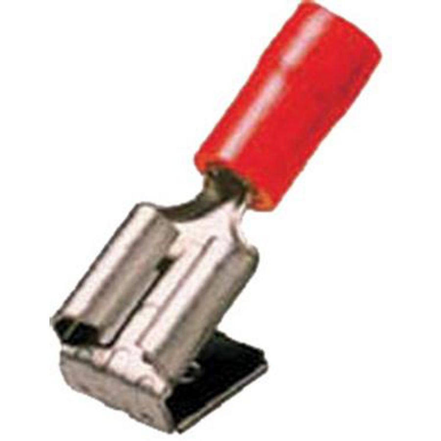 Geisoleerd steekverdeler 0,5-1mm² 6,3x0,8 rood VVE=100