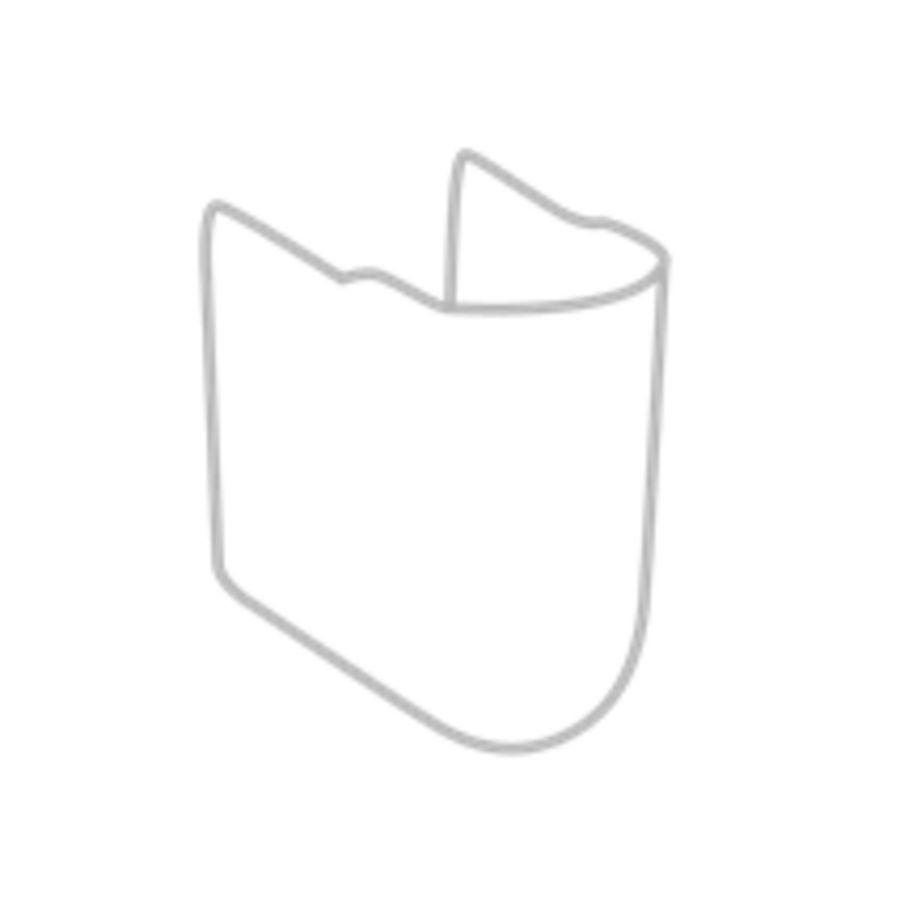 O.novo sifonkap wastafel wit C+