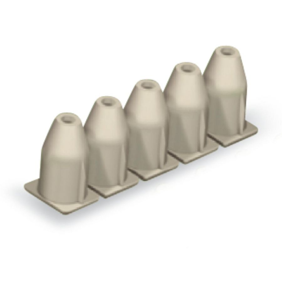 Isolatiestop 0,25-0,5mm² 5 stuks/strip lichtgrijs VVE=25